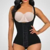 Body reductor con tirantes removibles – Moldea abdomen y cintura, ideal para vestidos sin tirantes y ropa ajustada