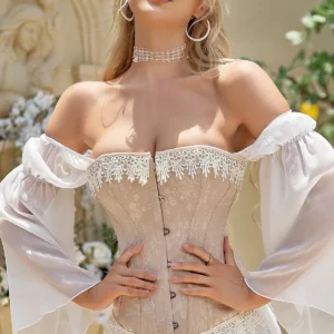 Bustier corset de encaje – prenda sensual con estructura para realzar busto y definir la cintura