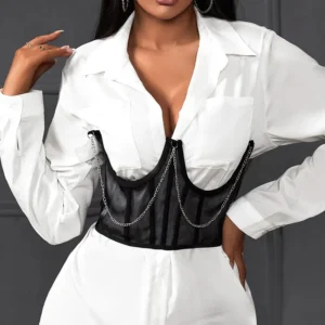 Cinturón corset elástico ajustable – cómodo y flexible para marcar la cintura con estilo