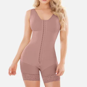 Combinación ultra reductora tipo body para mujer – Faja moldeadora total con compresión firme para abdomen, cintura y muslos