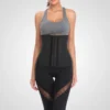 Corset reductor negro para mujer, moldeador de cintura, elegante y cómodo