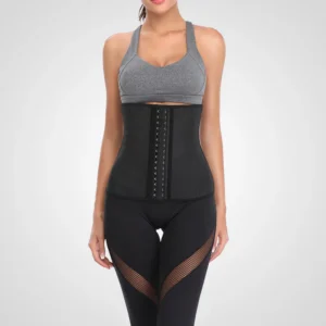 Corset reductor negro para mujer, moldeador de cintura, elegante y cómodo