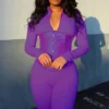 Corset underbust violeta para mujer, diseño ceñido con cordones ajustables y estilo vintage ideal para looks steampunk y elegantes