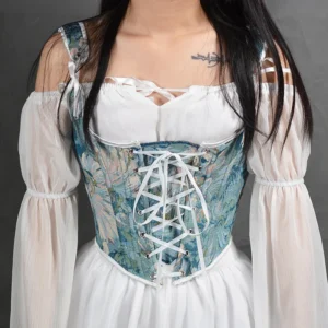 Corset vintage con tirantes para mujer, elegante y ajustado estilo retro