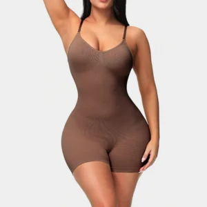 Faja combinación reductora para mujer – Moldeador de cuerpo completo con compresión en abdomen y muslos, invisible bajo la ropa