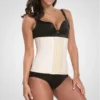 Faja de látex reductora para vientre plano – Cinturilla moldeadora con cierre frontal y compresión firme para definir abdomen y cintura