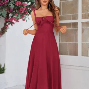 Vestido con corset de encaje negro para mujer – sensual y elegante
