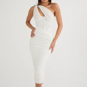 vestido corset negro asimétrico con una sola tira para mujer, ideal para eventos y fiestas con estilo moderno y elegante