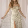Vestido largo bohemio con corset para mujer, ideal para bodas y eventos románticos