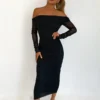 Vestido corset negro con tul transparente para mujer – sensual, ajustado y elegante