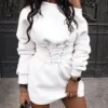 Vestido sudadera con corset integrado para mujer – urbano, cómodo y moldeador