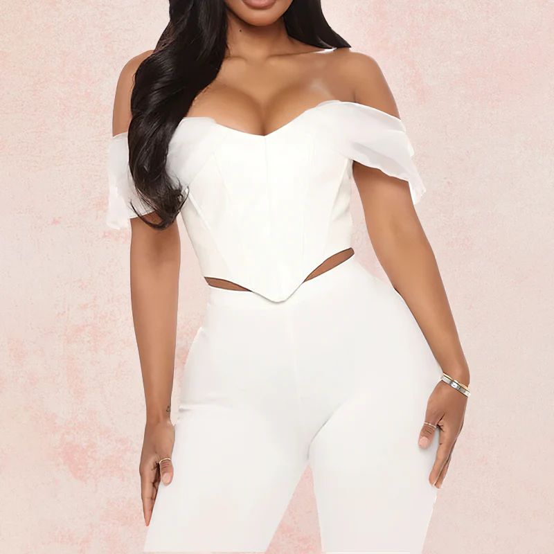 Top bustier de efecto cuero para mujer, sexy y ajustado, ideal para fiestas, conciertos o looks rockeros