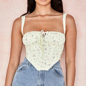Top bustier de verano sin tirantes para mujer, fresco y ajustado, ideal para vacaciones, calor o looks casuales con estilo