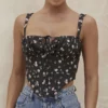 Top bustier con lazo para mujer, sin tirantes, estructurado y elegante, ideal para eventos o looks románticos