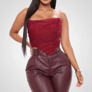 Top bustier sin tirantes para mujer, elegante, ajustado y estructurado, ideal para eventos o looks sofisticados