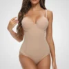 Body invisible con efecto vientre plano – Moldeador nude sin costuras para mujer