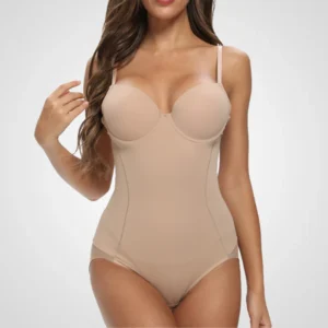 Body invisible con efecto vientre plano – Moldeador nude sin costuras para mujer