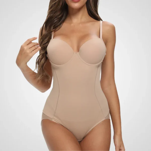 Body invisible con efecto vientre plano – Moldeador nude sin costuras para mujer