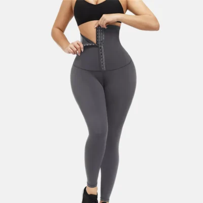 Legging faja reductora negra – Cintura alta con efecto moldeador y push-up para glúteos, vientre plano y piernas estilizadas