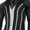Chaleco corset masculino – Prenda estructurada con cierre frontal y ajuste trasero, estiliza el torso y mejora la postura